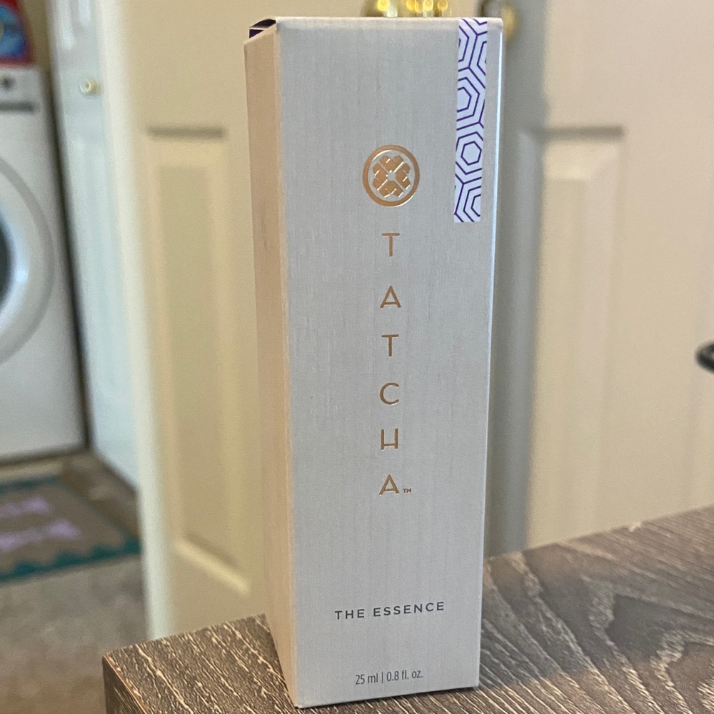 Tatcha The Essence in Cream and Gold Packaging